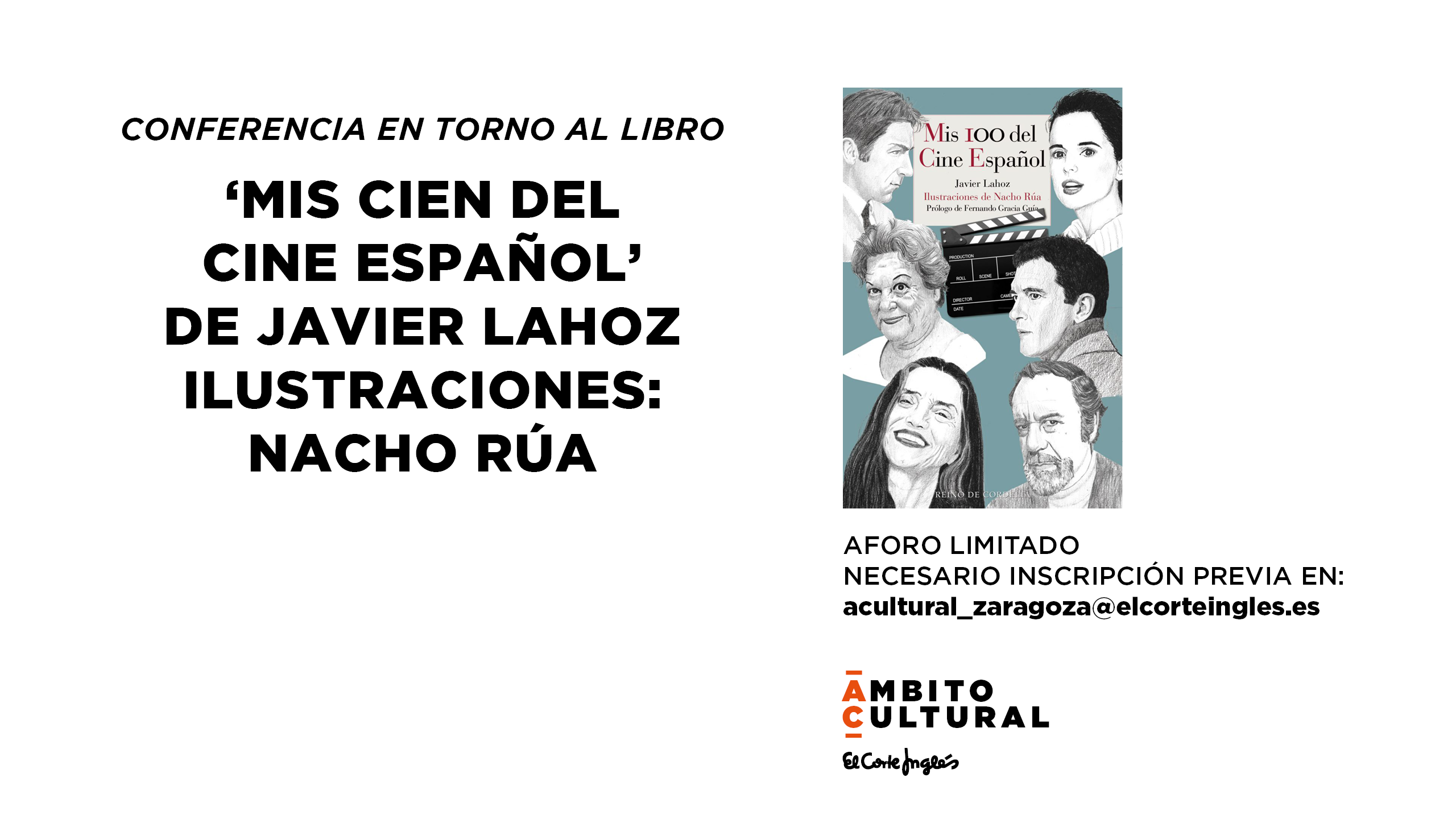 CONFERENCIA EN TORNO AL LIBRO: 'MIS CIEN DEL CINE ESPAÑOL'